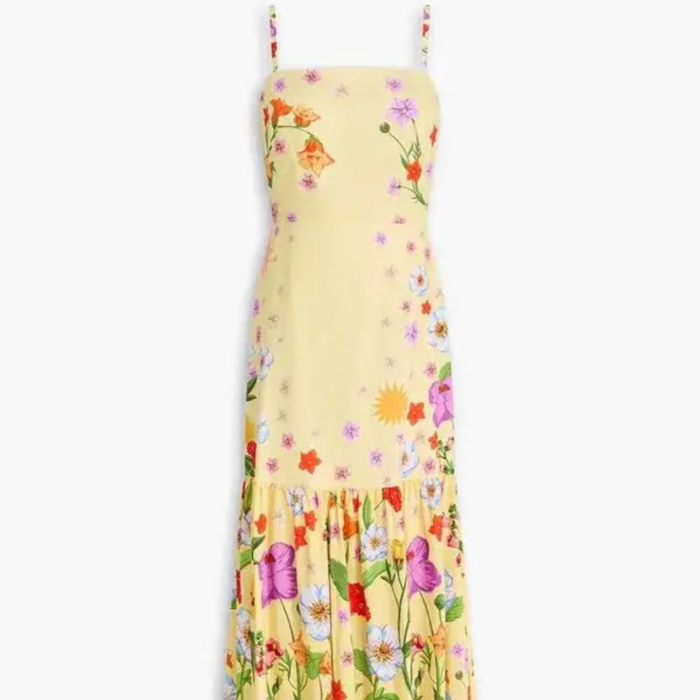 Borgo de Nor  floral-print cotton maxi dress